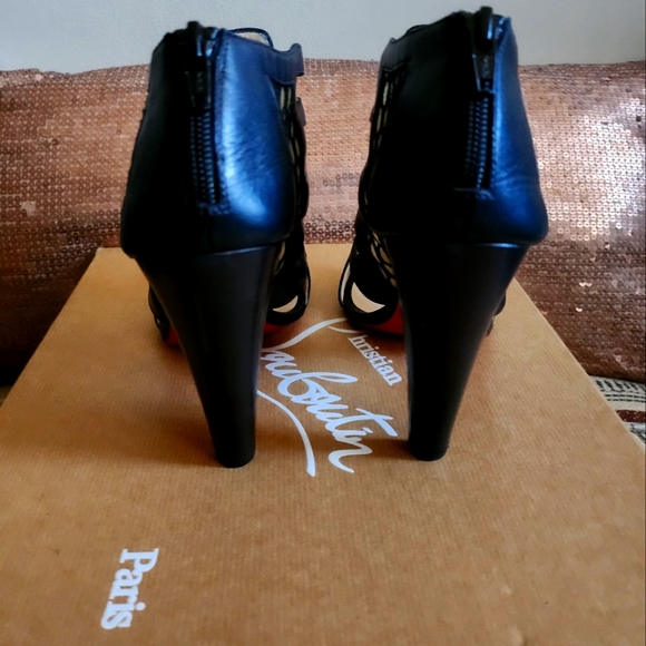 Christian Louboutin Black Ankle Booties - Picture 3 of 4